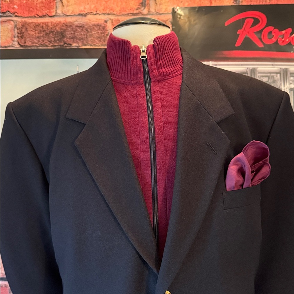 Gino Cappeli Classic Black Men's Blazer